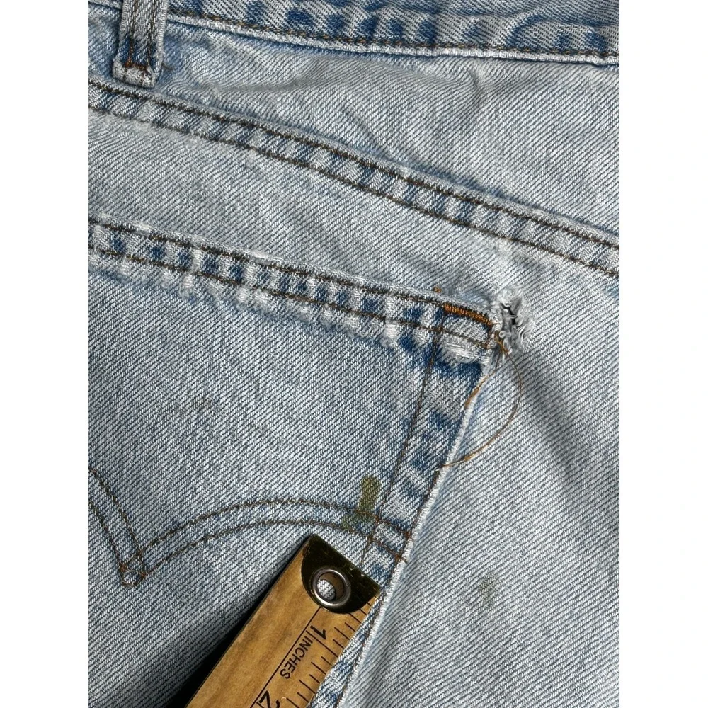 Vintage Levi's 505 Regular Fit Jeans Men's 36x34 USA  Light Wash Straight Leg